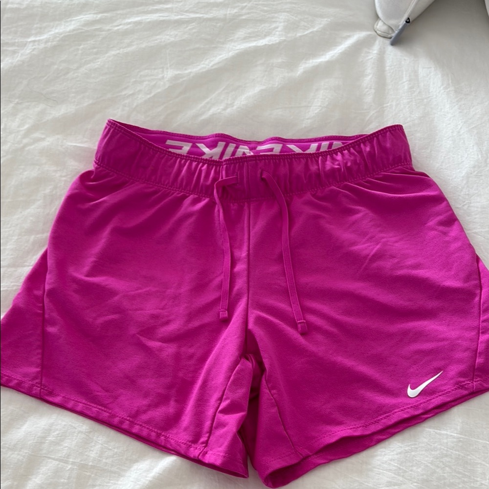Nike Pink Athletic Shorts Lightweight Moisture-Wicking